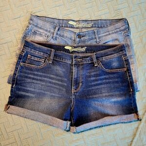 Old Navy Sweetheart Denim Shorts - Blue and Light Blue